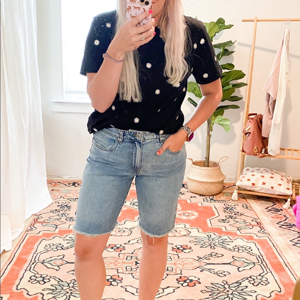 Denim bermudas